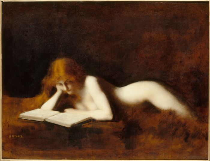 Jean-Jacques Henner, La Liseuse, 1880-1890, oil on canvas, Musée d’Orsay, Paris